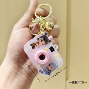 <b>Mini</b> Nezha Cartoon <b>Camera</b> Keychain Plastic Toy For Kids 4-6Y Age Group Gift Accessory - Product Image 2