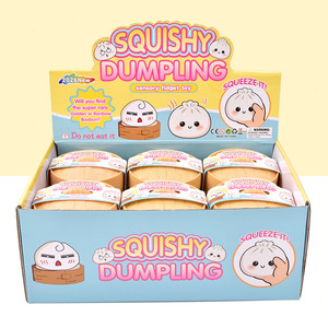 Juguetes Sensoriales Antiestrés de Dumplings y Baozi con Purpurina, Caja Sorpresa de Bolas de Colores, Material TPR para Jugar y Decorar - Product Image 1
