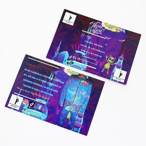 Échantillon <span class=keywords><strong>gratuit</strong></span> de haute qualité, cartes de visite de luxe imprimées en couleur, papier recyclable, carte de visite, carte de remerciement avec logo - Product Image 4