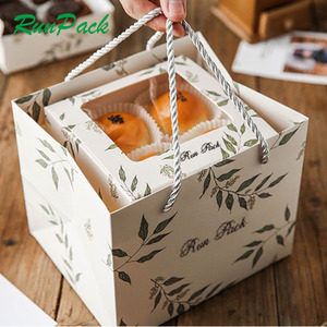Conteneur à biscuits pour sandwich mousse à prix de gros au design personnalisé joli emballage de boîte à fenêtre pour gâteau pâtissier en papier - Product Image 5