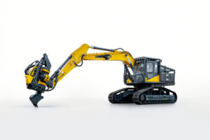 Orman İşleri İçin Hasat Başlığı ve Kepçeli Orman İş Makinesi - Product Image 4