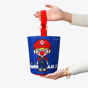 Bolsa <span class=keywords><strong>de</strong></span> Lona <span class=keywords><strong>con</strong></span> Personajes <span class=keywords><strong>de</strong></span> Dibujos Animados, <span class=keywords><strong>Bolso</strong></span> Tipo Tote Pequeño <span class=keywords><strong>con</strong></span> Asa <span class=keywords><strong>de</strong></span> Anillo <span class=keywords><strong>de</strong></span> <span class=keywords><strong>Madera</strong></span>, Mini <span class=keywords><strong>Bolso</strong></span> Ecológico para Regalo, Venta al Por Mayor - Product Image 1