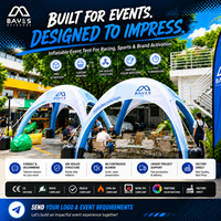 Carpa Inflable Hermética con Logotipo Personalizado, Gazebo de Montaje Rápido para Eventos Deportivos, Exposiciones y Promoción de Marca