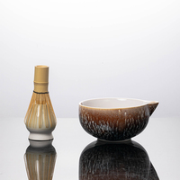 Offre Spéciale – Ensemble de Cinq Bols à Matcha en Céramique et Porcelaine Moderne, Écologiques, Durables, de Qualité Alimentaire, avec Logo Personnalisé et Emballage Sûr