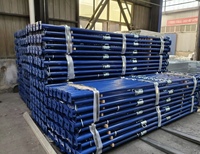 Poteau d'échafaudage en acier galvanisé Q235 réglable, support en acier pour coffrage de construction