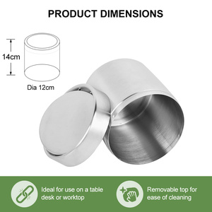 Thùng Rác Nắp Xoay Trong Nhà Gia Dụng Bằng Thép Không Gỉ <span class=keywords><strong>Mini</strong></span> Thùng Rác Mặt Bàn - Product Image 4