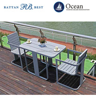 Ensembles de jardin, ensembles de tables à manger, chaises en bois plastique de luxe
