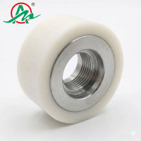 Rouleau industriel automatique de convoyeur de silicone couvrant les rouleaux en caoutchouc d'entraînement noyau en acier