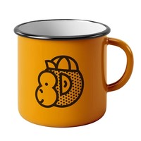 Mug de camping en émail fait main personnalisé de 350 ml, mug à café vierge pour sublimation, design mignon, sans BPA, portable, compatible micro-ondes, en stock