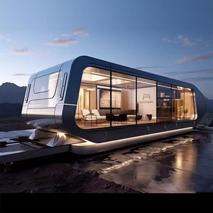 Chine Maison modulaire professionnelle à deux étages Maison portable pour réfugiés Space Capsule avec cuisine pour immeubles de bureaux et centres commerciaux - Product Image 1