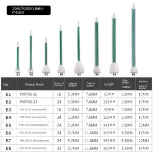 Boquillas de tubo de mezcla de Color <span class=keywords><strong>verde</strong></span>, forma cuadrada, para paquete <span class=keywords><strong>Duo</strong></span> Epoxies - Product Image 5