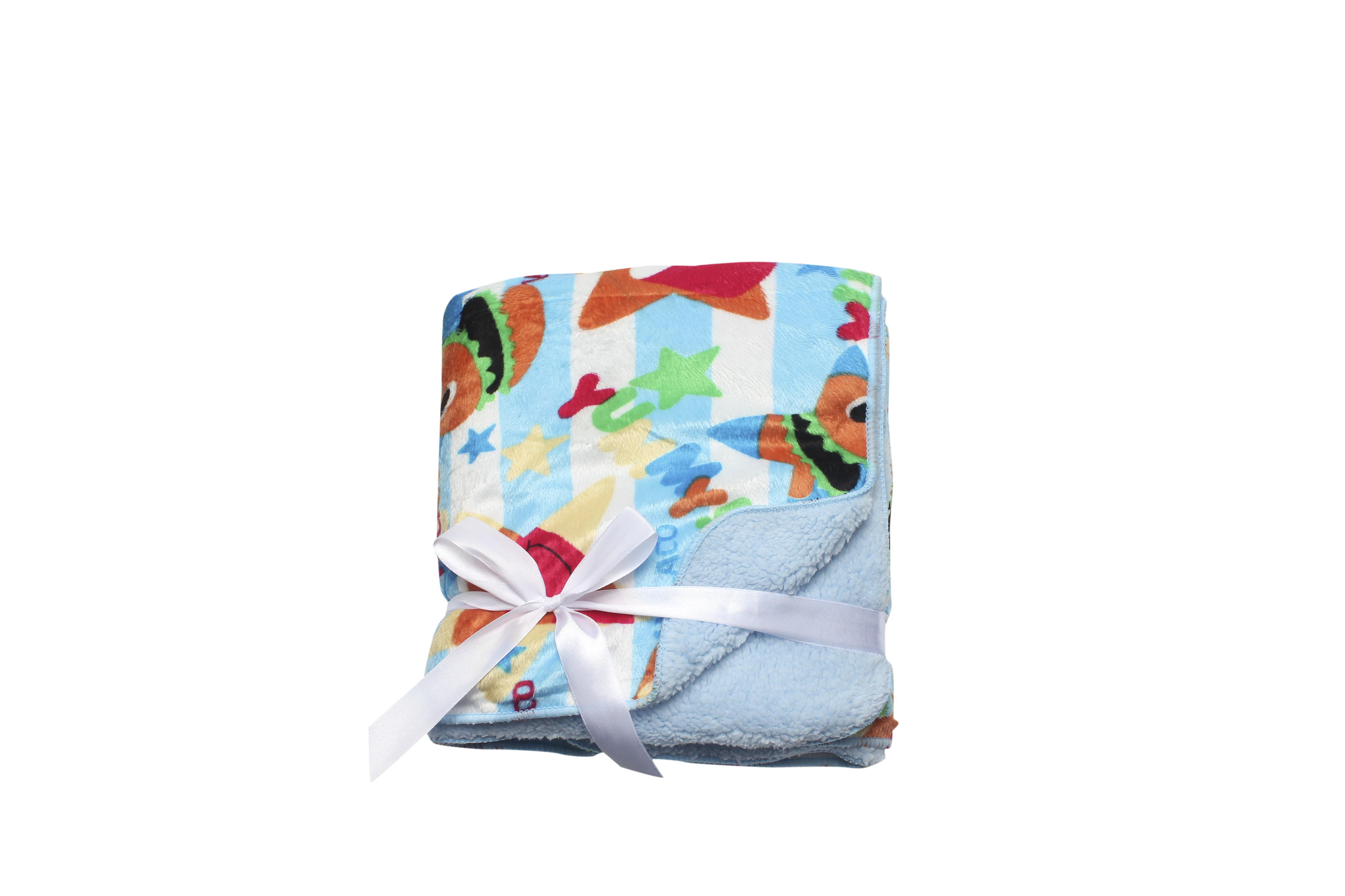 light blue striated