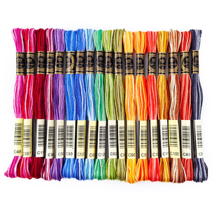 Hot Bán 100% Bông Thêu Chủ Đề Tự Làm Đầy Màu Sắc Làm Bóng Bông Chủ Đề 18 Nhuộm Màu Sắc Cho Cross Stitch Crochet May Tay - Product Image 6