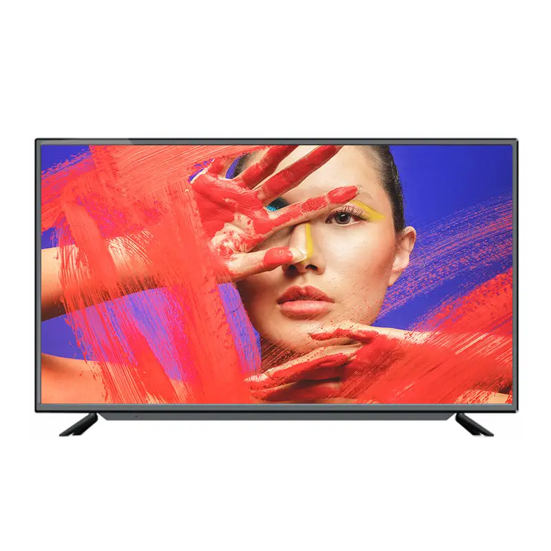 Televisore LCD OEM 4K Guangzhou Factory schermo piatto hd 65 55 50 43 32 pollici UHD smart Android TV LED da 32 pollici