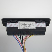 Termostato Digital KT-503 de Panel Grande con Doble Pantalla para Refrigerador, Gestiona 3 Funciones: Refrigeración + Descongelación + Ventilación, Más Sensor de Puerta