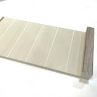 Marches et contremarches d'escalier BBL WPC à bords arrondis 1200*305*30mm, surface polie, imperméables avec PVC pour marches en bois et moquette