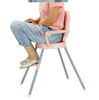 Chaise haute portable réglable pour bébé avec ceinture de sécurité à cinq points, chaise d'alimentation détachable pour enfants, vente en gros d'usine