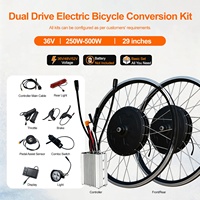 Kit de conversion de vélo électrique 250W-3000W, 36V 48V 52V, moteur de moyeu de roue électrique avant/arrière, 25-60KM/H, pour vélo de 26'', 27.5'', 29'', 700C