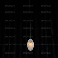 Lampe suspendue en marbre de luxe moderne, luminaires ovales haut de gamme en pierre naturelle pour villa élégante, salle à manger, cuisine, chambre à coucher, intérieur