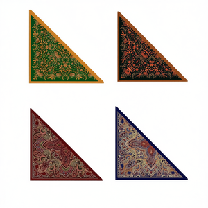 Sciarpa triangolare stampata FulareS 60x135 cm, accessorio multifunzionale per il collo, per uomo e donna, accessorio di moda - Product Image 2