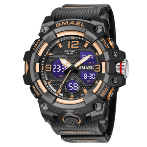 Reloj Smael 8008, Top 10 Marcas Hechas en China, Reloj de Cuarzo Universe, Correa de Plástico de Bajo Precio, Cronómetro de Doble Hora, Reloj Deportivo para Exteriores - Product Image 4