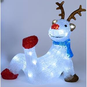 RENOS DE ACRÍLICO CON 30 LEDS, 25X13 H. 27CM, CON TEMPORIZADOR - Product Image 1