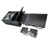 Organisateur de siège arrière pliable avec table et boîte de rangement pour coffre arrière Mercedes-Benz Classe W465 W464 W463 G63 G500 G400 G350 G550