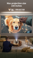 Nouveau mini projecteur vidéo V16 portable de poche intelligent Android Projecteur sans fil Home cinéma Projecteurs professionnels