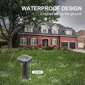 Répulsif solaire pour taupes, serpents et campagnols, répulsif ultrasonique solaire pour pelouse et jardin, étanche - Product Image 2