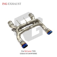 Échappement Catback ING SUS304 à fixation directe pour McLaren 720S 4.0L V8 M840T 2017-2023 |   Système audio double X-Pipe style F1