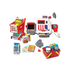 <span class=keywords><strong>Caja</strong></span> <span class=keywords><strong>Registradora</strong></span> Electrónica <span class=keywords><strong>de</strong></span> <span class=keywords><strong>Juguete</strong></span> Educativa Multifuncional <span class=keywords><strong>con</strong></span> Micrófono, Canasta <span class=keywords><strong>de</strong></span> Compras y Productos (Deluxe) - Product Image 2