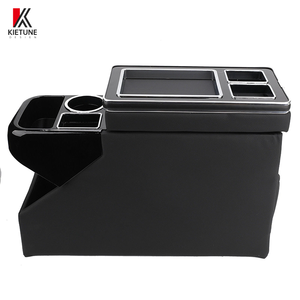 Boîte d'accoudoir de voiture noire avec porte-gobelet pour V.W Transporter Multivan T5 T6 accoudoir de Console centrale de voiture 2003-2020 - Product Image 3