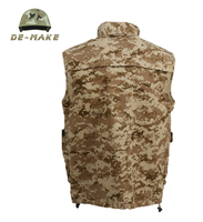 Personnalisé toile pêche randonnée journaliste chasse caméra homme gilet hommes Multi poches gilet gilet