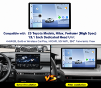 Écran Radio Android 14.0 de 13,1 pouces avec Carplay, Lecteur Stéréo pour Toyota Corolla Cross 2026, Prise en Charge des Caméras 360