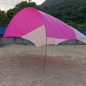 Patent tasarlanmış açık kamp plaj UV koruma Sunproof barınak UPF 50 + ışık SunshadeShade plaj çadırı kum kürek ile