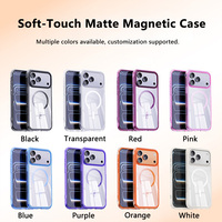 Coque magnétique mate douce au toucher pour iPhone 16 17 18 Pro Max avec protection antichoc Airbag ODM OEM en gros