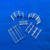 Barquette en quartz transparente résistante à la chaleur pour plaquettes de semi-conducteurs
