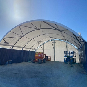Abri pour conteneur maritime 12*6m, tente de stockage robuste, auvent en tissu PVC, toit en dôme pour entrepôt ou <span class=keywords><strong>garage</strong></span> de conteneur de 20 pieds - Product Image 2