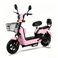 Bicicleta Eléctrica Urbana LY-S25 de Producción Masiva a Precio Económico, Resistente a Impactos, con Respaldo Confortable, Faro LED de Alta Luminosidad y Canasta Metálica Antioxidante
