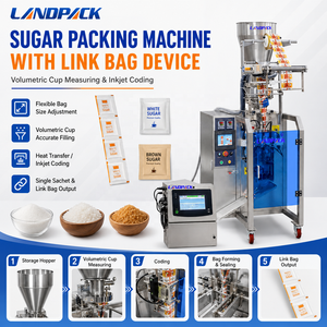 Machine automatique de remplissage et d'emballage pour poudre à lessiver 5G et sucre blanc en bâtonnets avec impression - Product Image 1