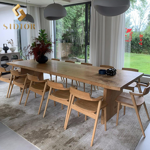 Hiện Đại Sồi Tro Óc Chó Hình Chữ Nhật Rắn Gỗ Bàn Ăn Bằng Gỗ Đặt 4 Ghế 6 8 10 <span class=keywords><strong>12</strong></span> Chỗ Ngồi Bàn Và Ghế Cho Phòng Ăn - Product Image 3