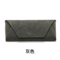 Étui à lunettes rectangulaire d'usine, simple, rétro, en cuir, fait main, en cuir de vachette et de mouton, boîte de rangement, personnalisable, marque HY, modèle HYLXY