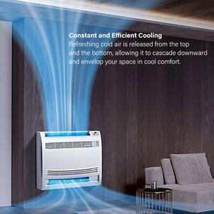 Aire Acondicionado de Pie Ultra Delgado de 9000 BTU R32, Bajo Nivel de Ruido, Tipo Consola, Control Inteligente por WiFi a través de Aplicación, para Uso en Hoteles - Product Image 5