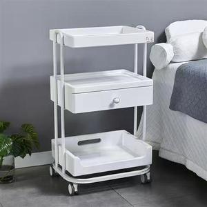 Beauty Store White <b>Tool</b> Cabinet Salon Furniture Rolling <b>Trolley</b> Cart Best-Selling <b>Trolley</b> for Salon Manicure Shelf <b>Tools</b> Rack - Product Image 1