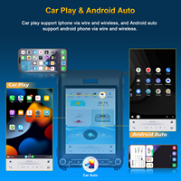 Stereo Mobil Tesla Style 12,1 inci untuk Ford F150 2014-2015, Multimedia Player dengan Wireless CarPlay Android Auto Navigasi Head Unit
