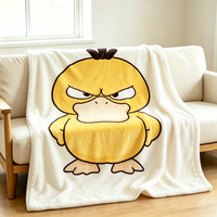 Couverture en flanelle personnalisée avec photo d'anime, dessin animé, impression 3D, Pokemon Gengar, douce, utilisable en toutes saisons, légère, style japonais