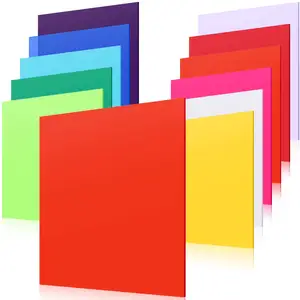 Farbige Acryl spiegel platte Großhandel Hoch transparente Pmma gegossene Kunststoff-Acryl platten