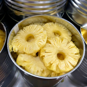 Tranches d'ananas en conserve du Vietnam dans un sirop léger, qualité supérieure, 5 kg, provenant d'un fournisseur de fruits d'An Giang - Product Image 1