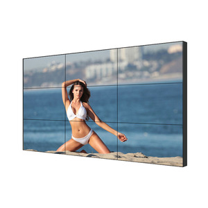 55inch không khung 3.5mm bezel LCD hiển thị tấm video tường dấu hiệu quảng cáo thiết bị màn hình hiển thị trong nhà bức tường video giá - Product Image 1