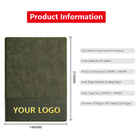 Cuaderno Personalizado con Diseño Minimalista, Agenda de Cuero Suave de Alta Calidad para Oficina y Negocios